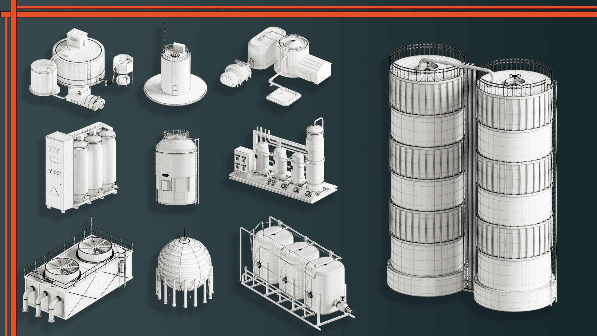 Factory Units-VOL01 3D model_1