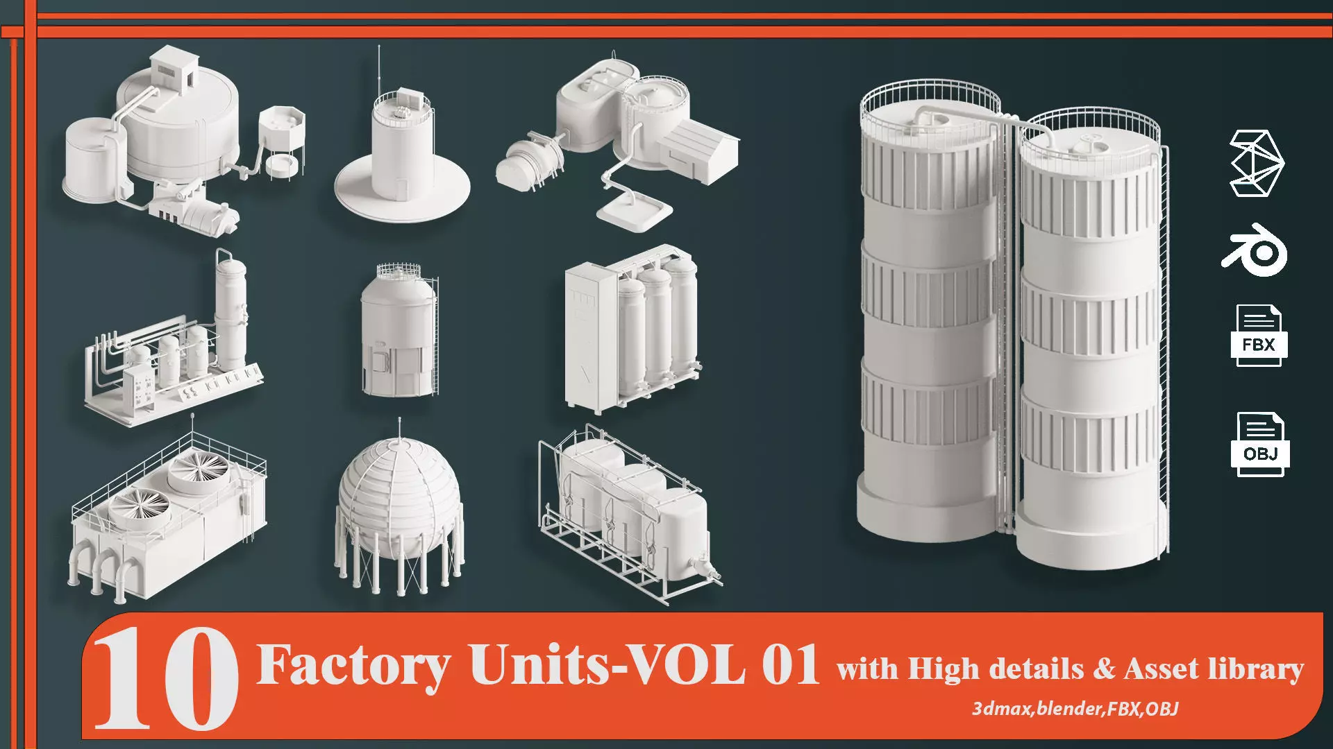 Factory Units-VOL01 3D model_0