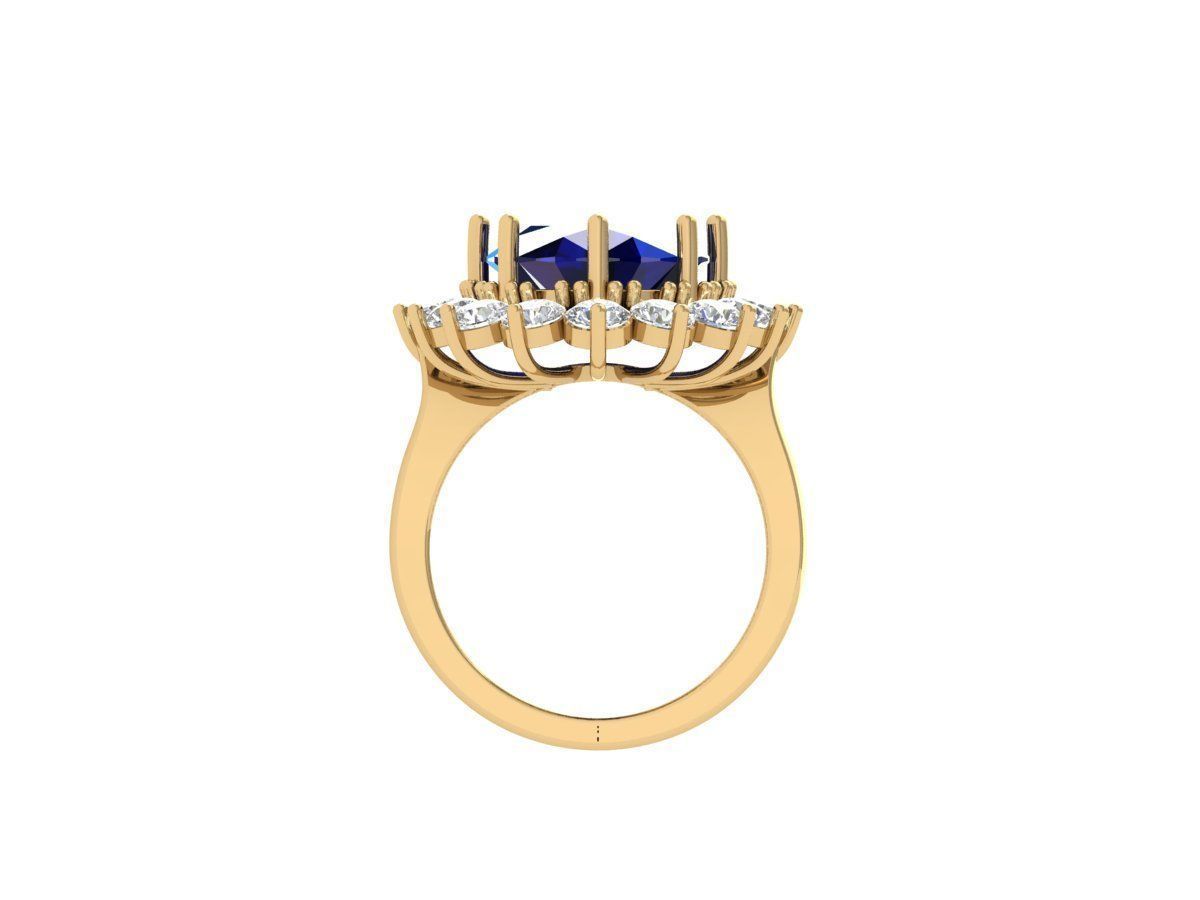 Oval Art Deco Ring 3D print model_10