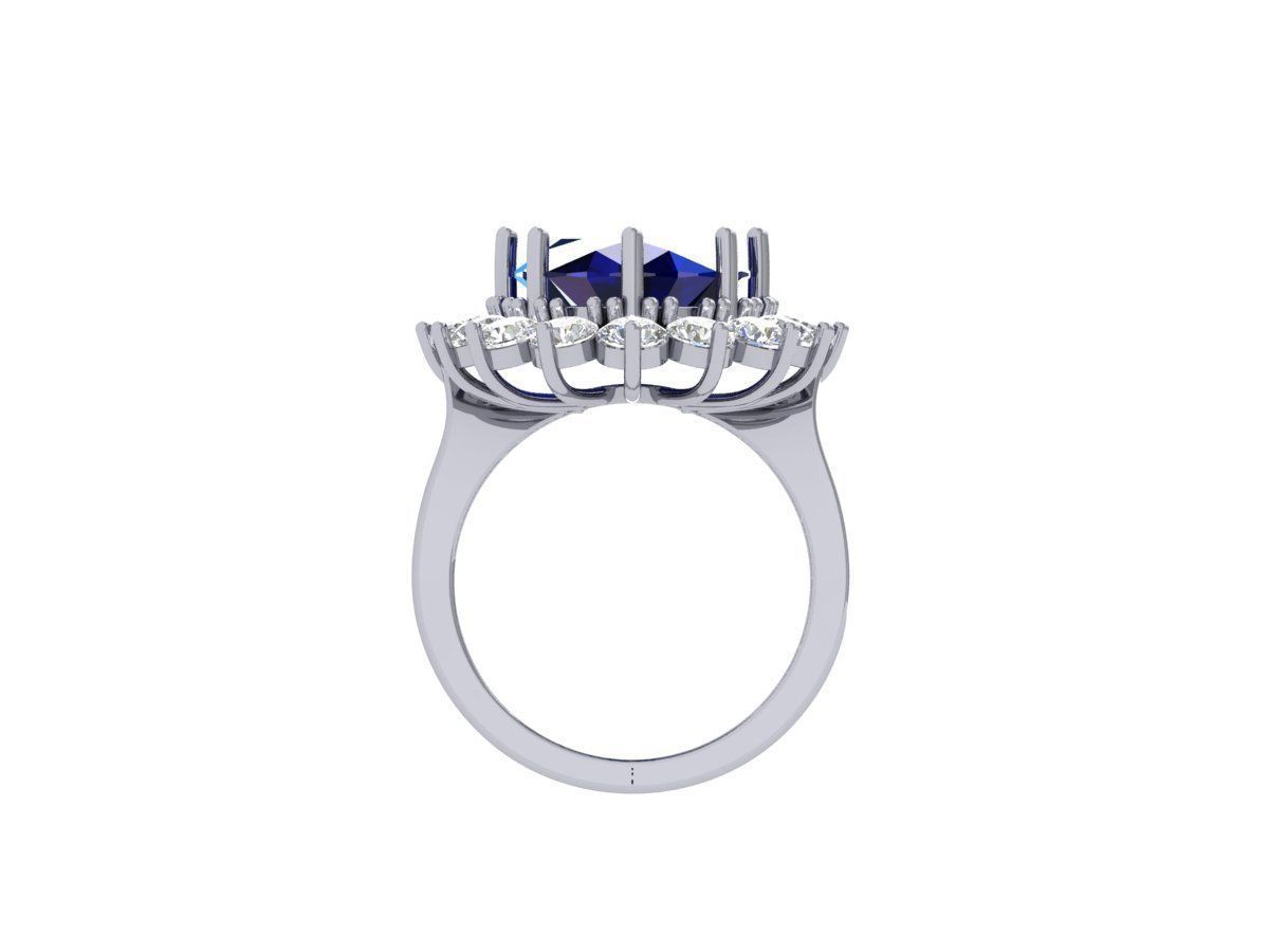 Oval Art Deco Ring 3D print model_9