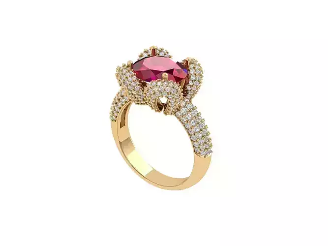 Cushion Art deco Ring