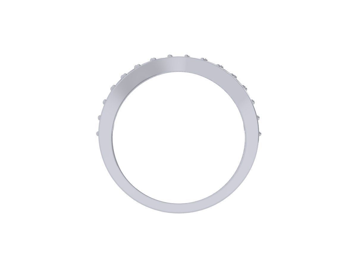 Solitaire Engagement Art Deco Ring 3D print model_9