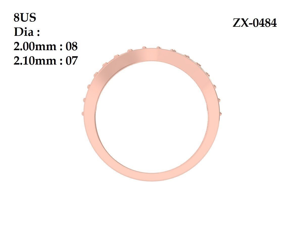 Solitaire Engagement Art Deco Ring 3D print model_11