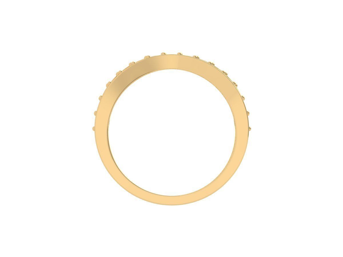 Solitaire Engagement Art Deco Ring 3D print model_10