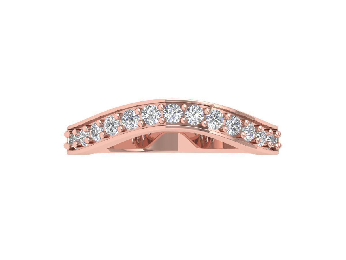 Solitaire Engagement Art Deco Ring 3D print model_1