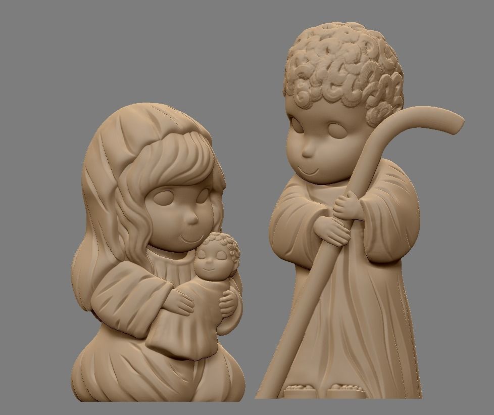Christmas Crib baby jesus 3D print model_63
