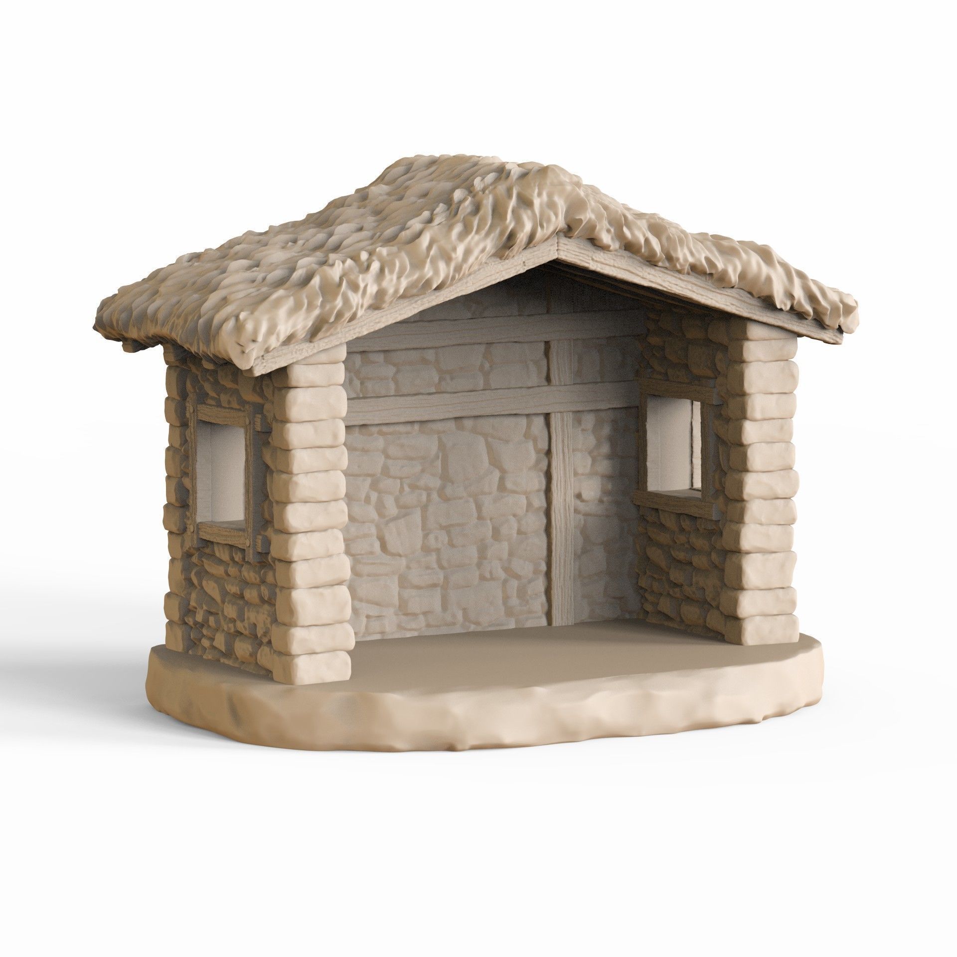 Christmas Crib baby jesus 3D print model_6