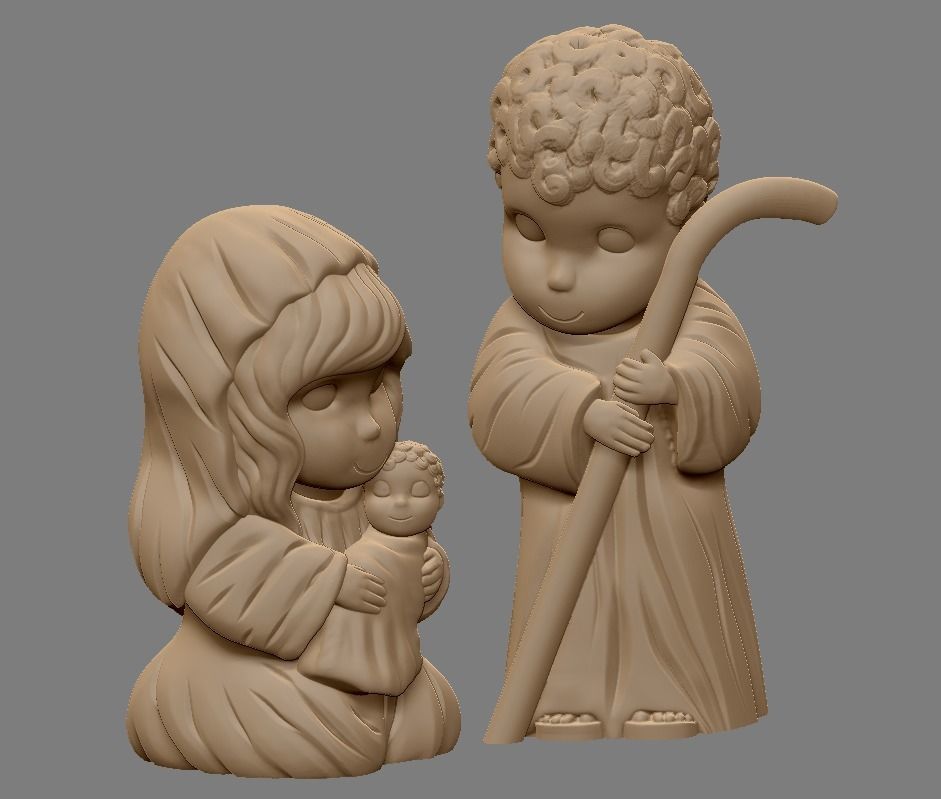 Christmas Crib baby jesus 3D print model_14