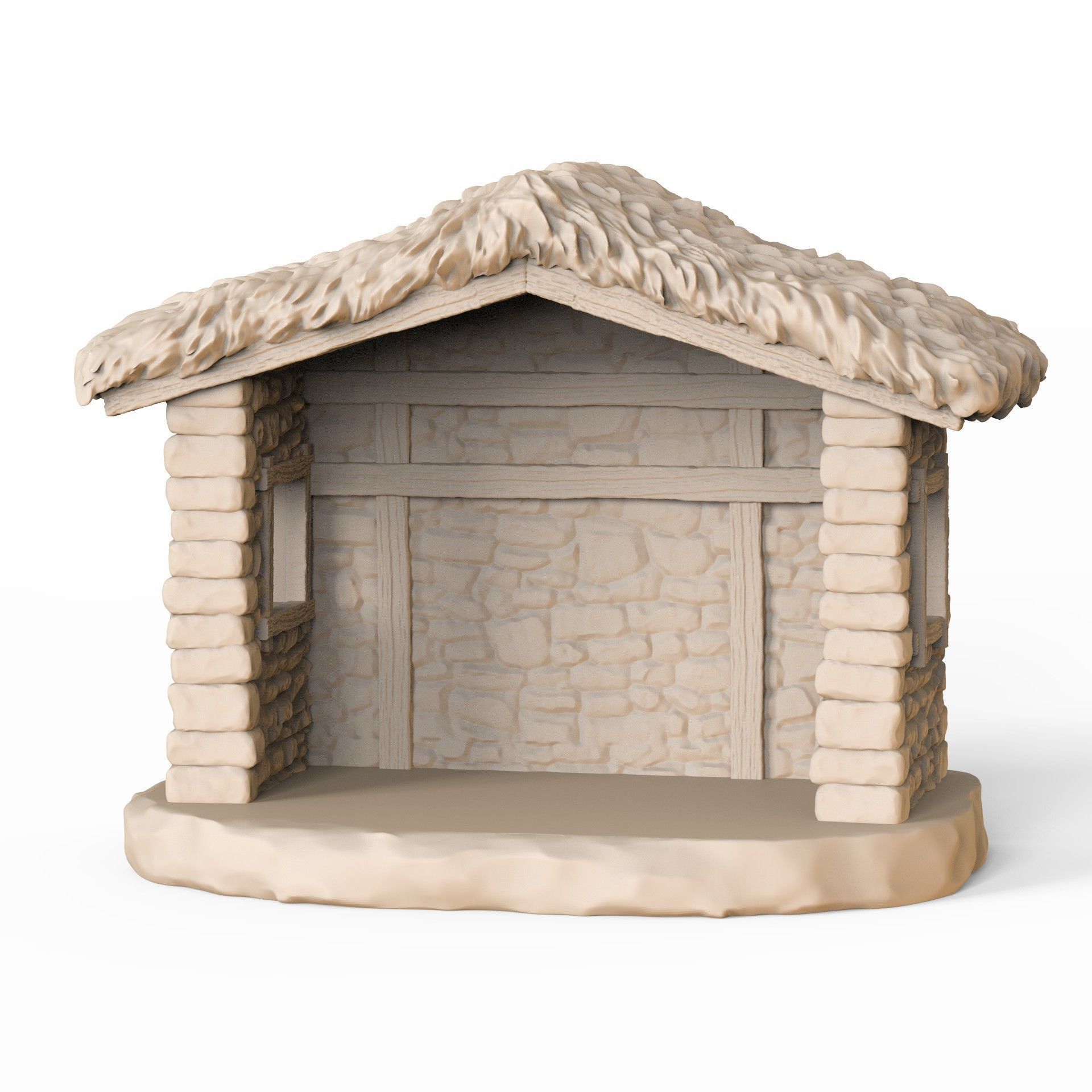 Christmas Crib baby jesus 3D print model_36