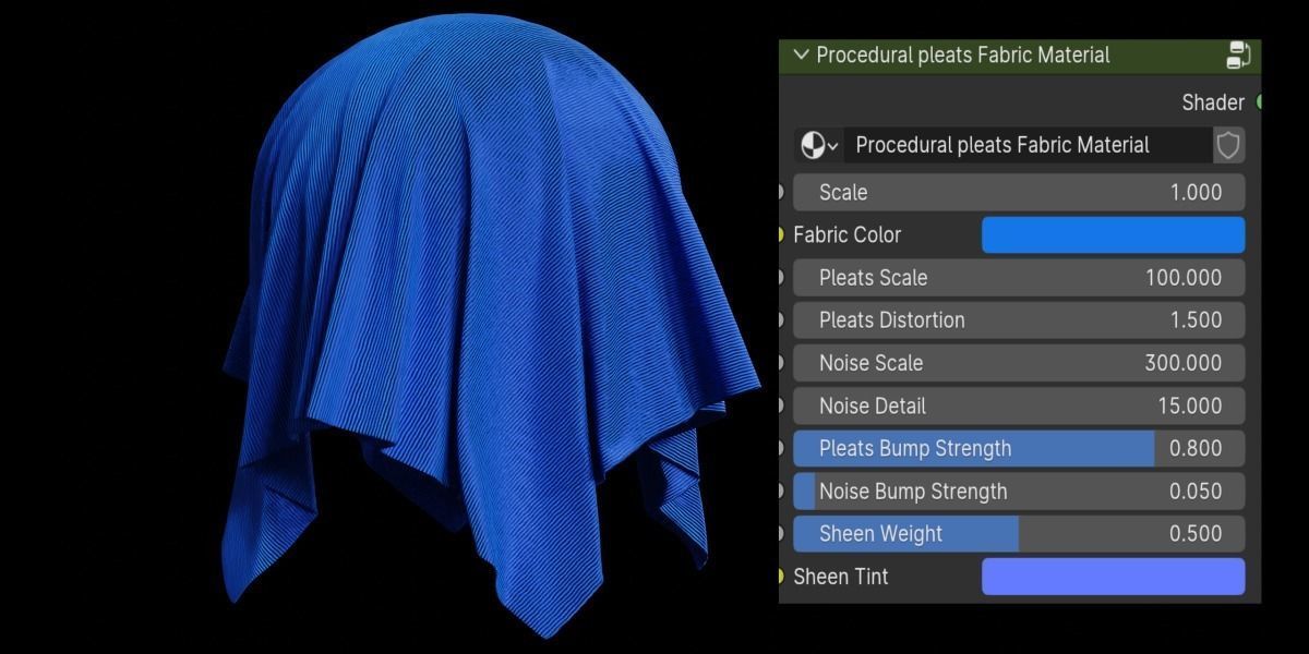 Blender Procedural Fabric Materials Package 3 Texture_10
