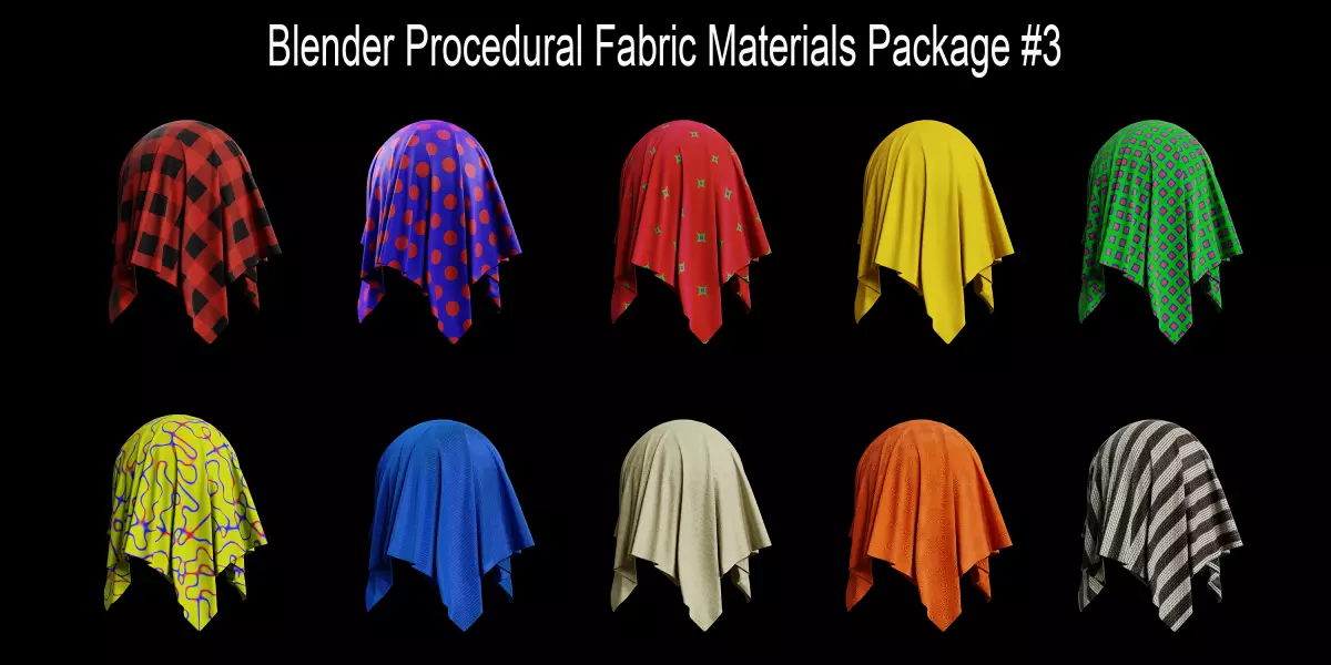 Blender Procedural Fabric Materials Package 3 Texture_0