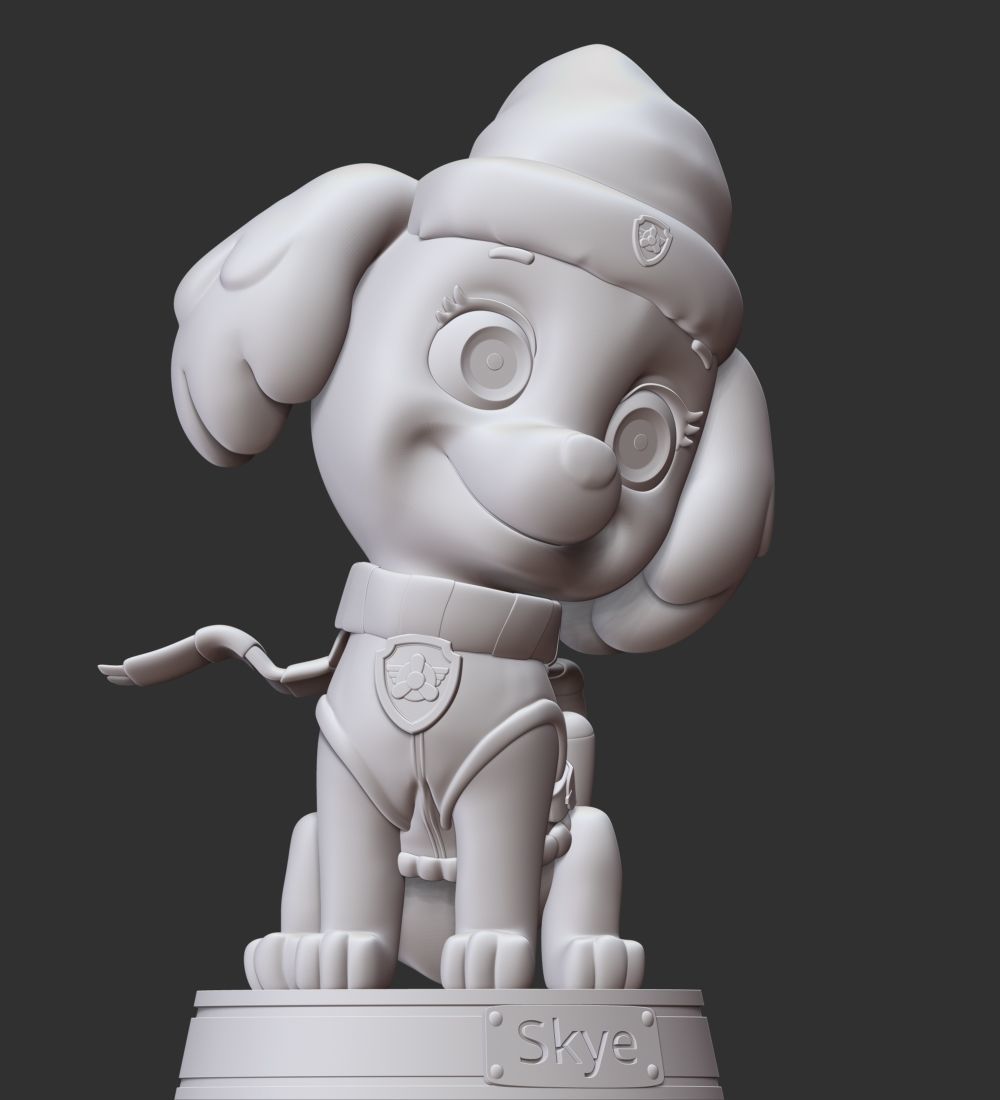 Skye Christmas - Paw Patrol 3D print model_10