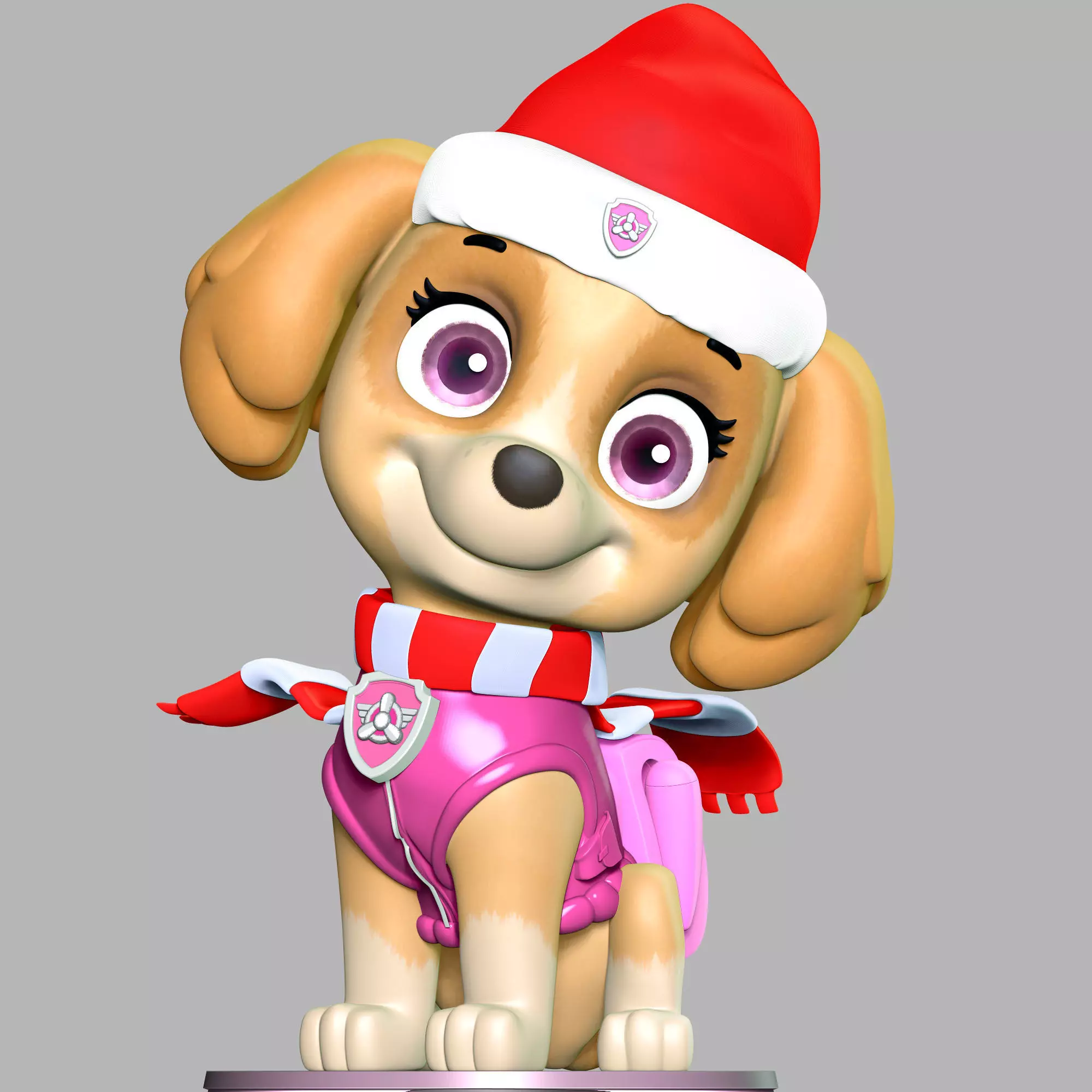Skye Christmas - Paw Patrol 3D print model_0