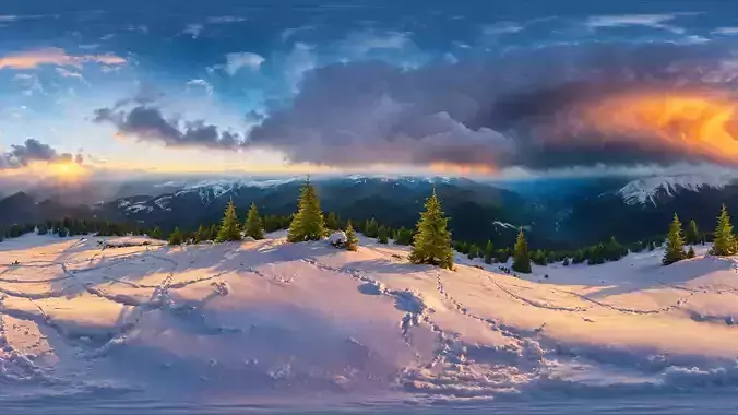 HDRI Winter Nature Panoramas