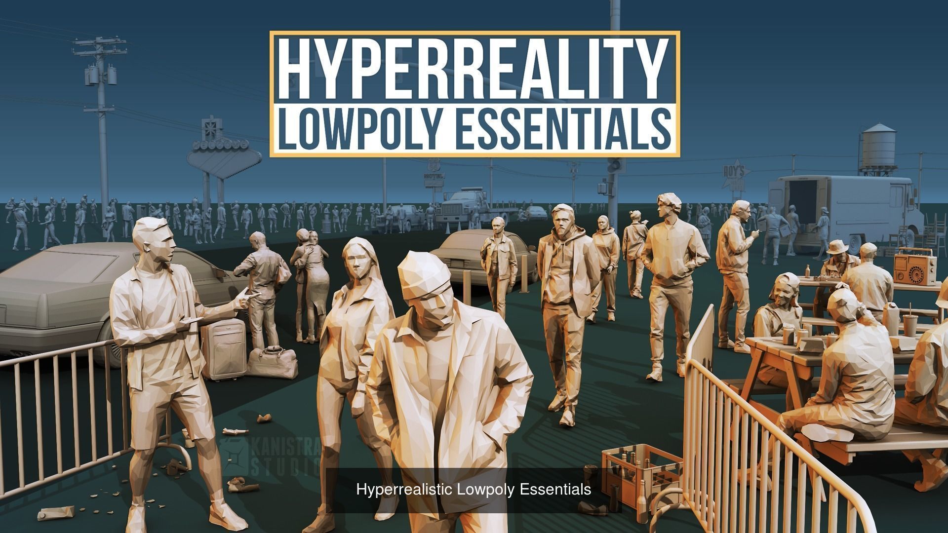 Lowpoly People All-in-one 3D Model Collection_1