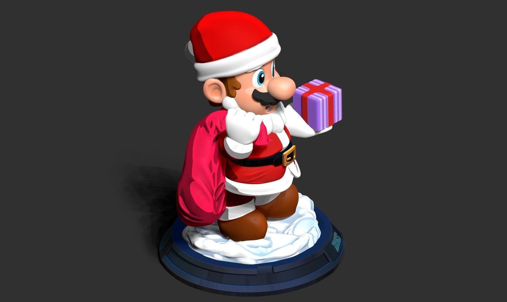 Santa Mario - Merry Christmas 3D print model_17