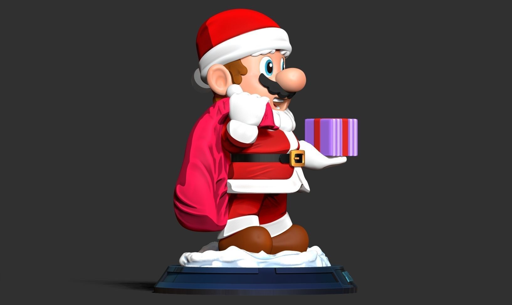 Santa Mario - Merry Christmas 3D print model_13