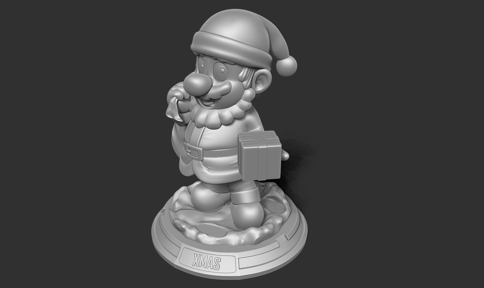 Santa Mario - Merry Christmas 3D print model_16