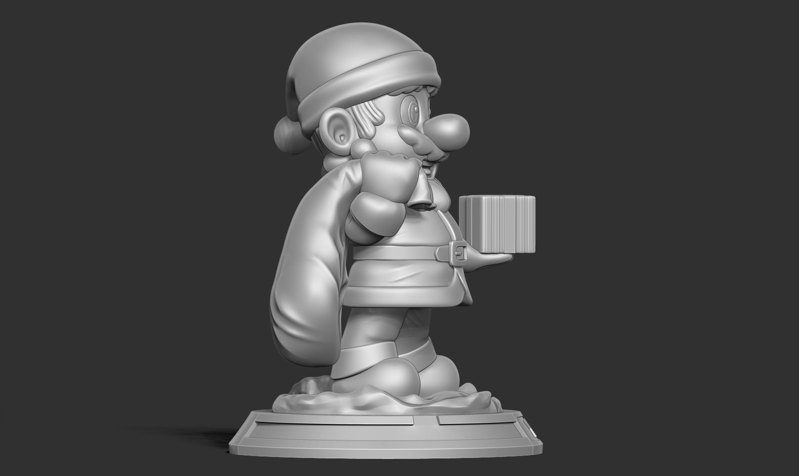 Santa Mario - Merry Christmas 3D print model_14