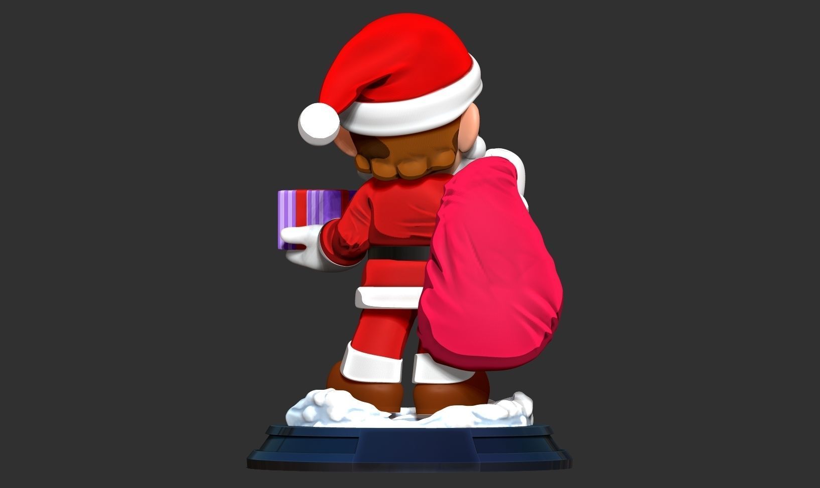 Santa Mario - Merry Christmas 3D print model_6