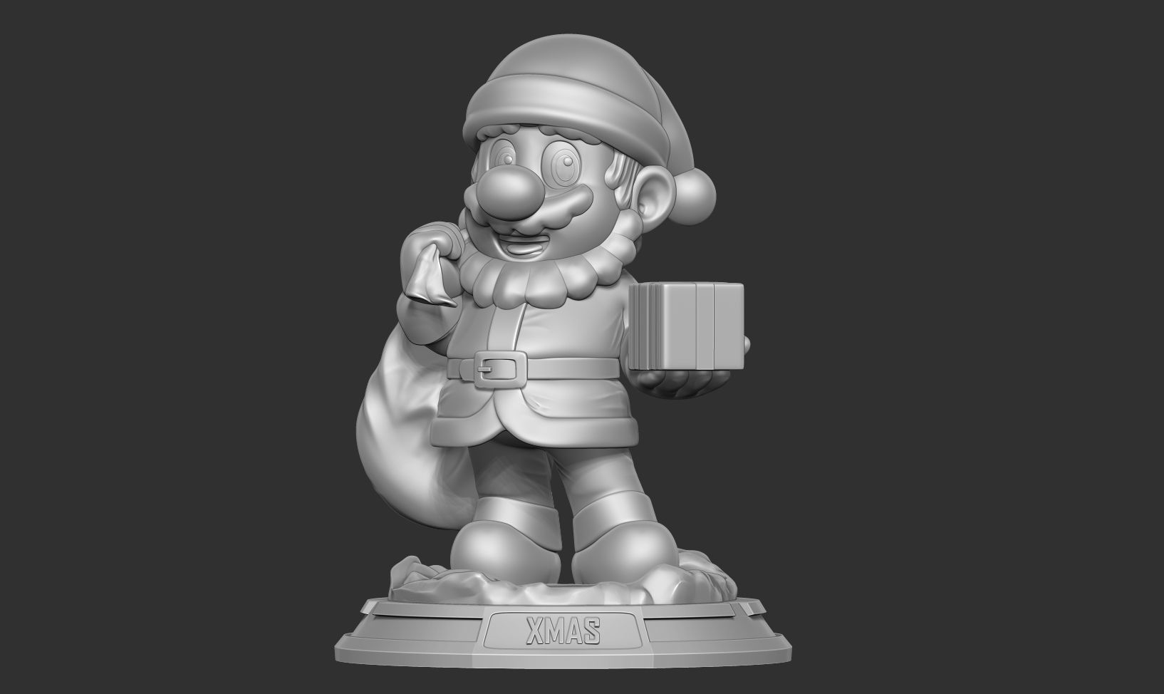 Santa Mario - Merry Christmas 3D print model_10