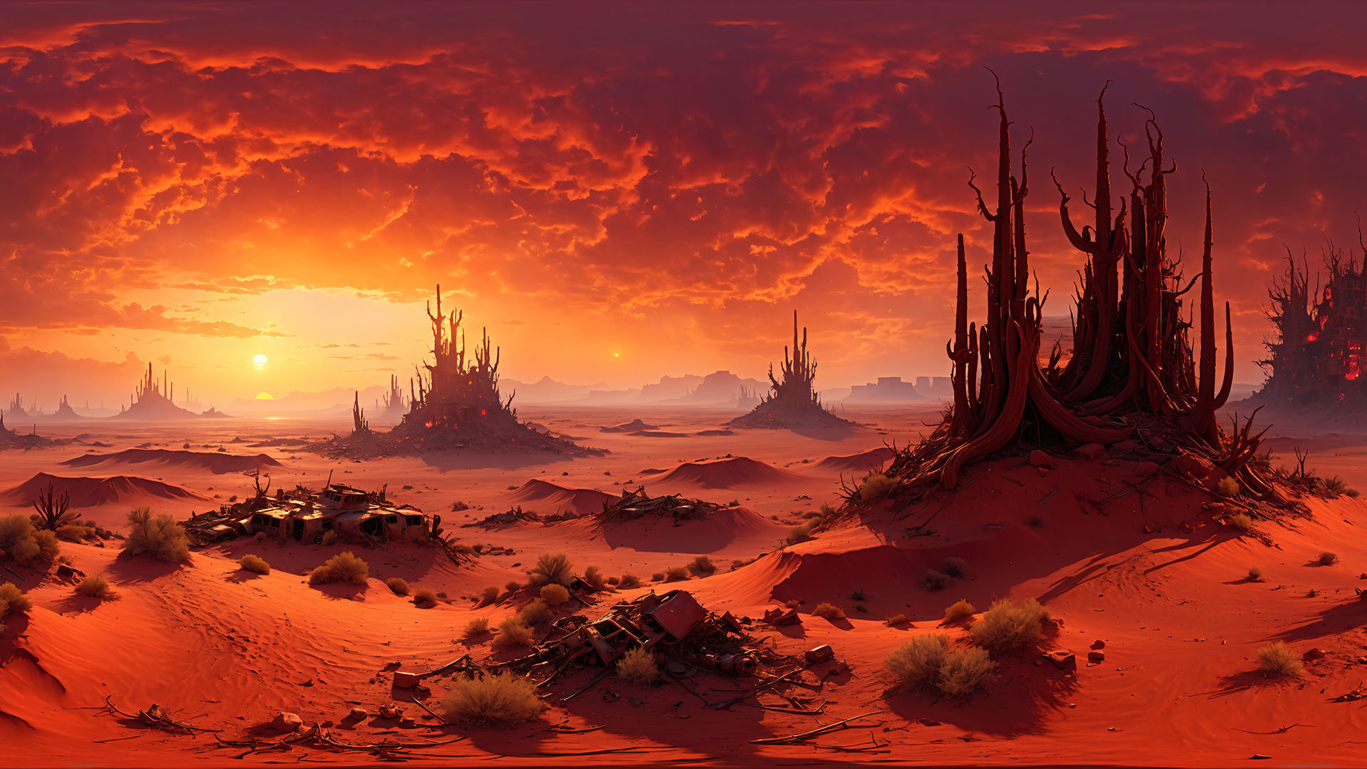 HDRI Desert Panoramas Low-poly 3D model_3