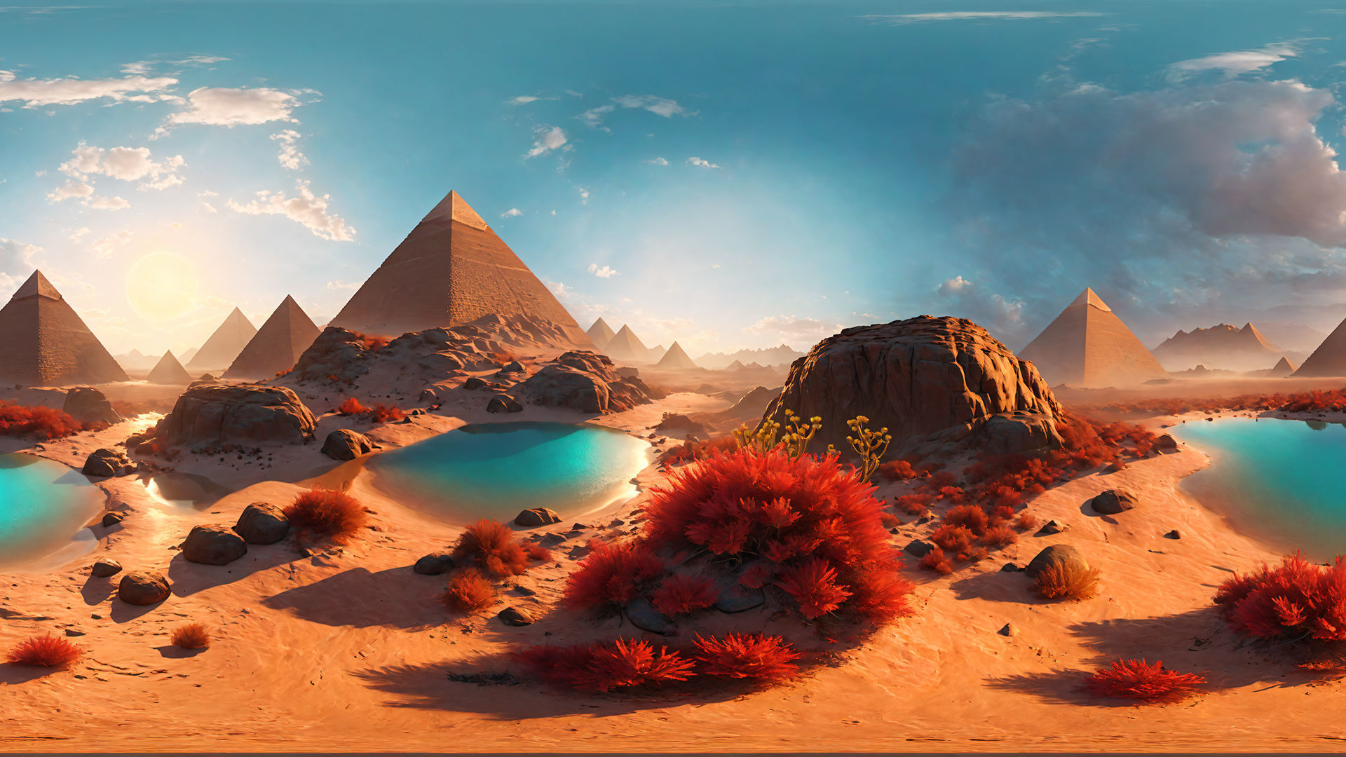 HDRI Desert Panoramas Low-poly 3D model_6