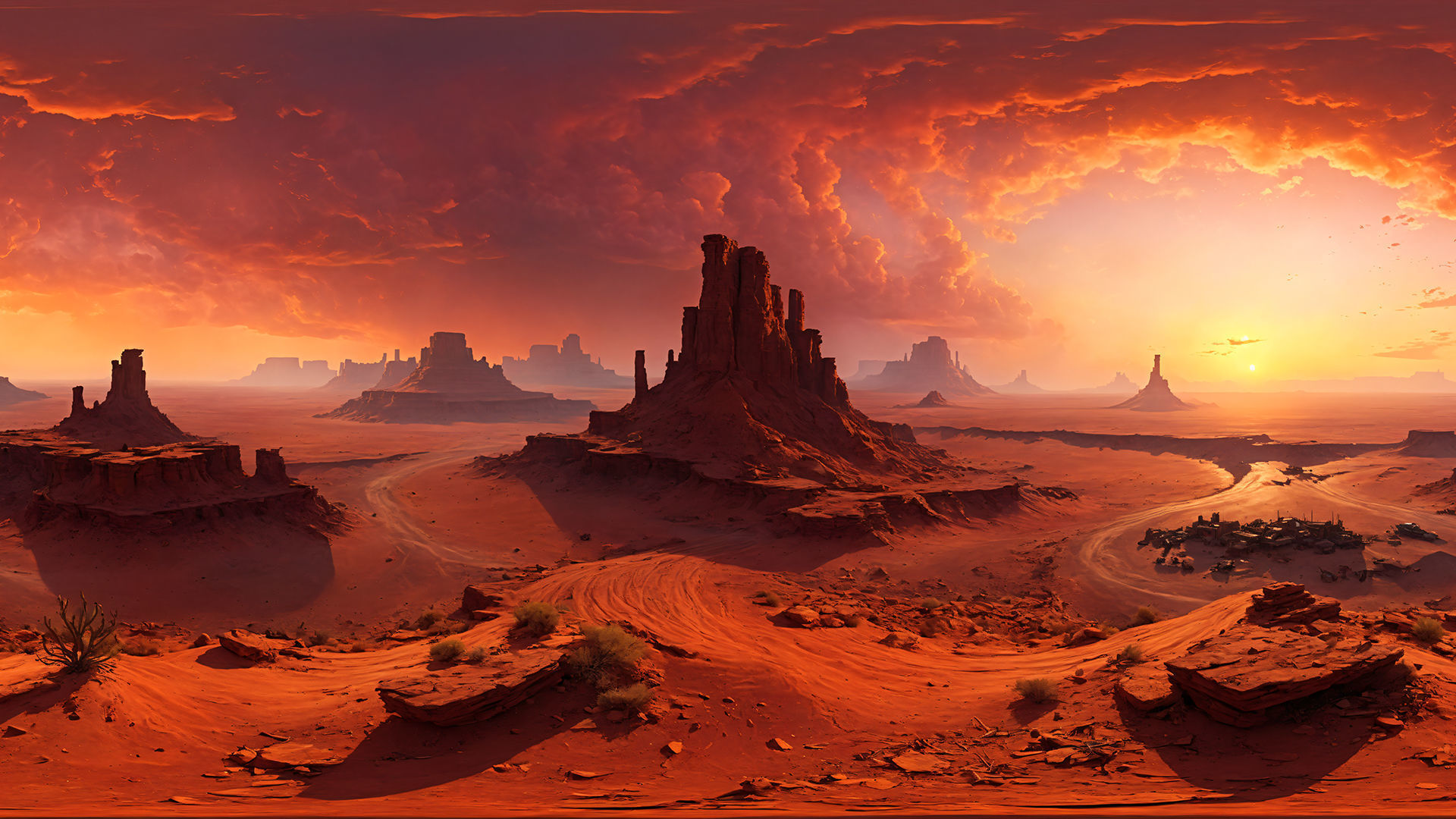 HDRI Desert Panoramas Low-poly 3D model_1