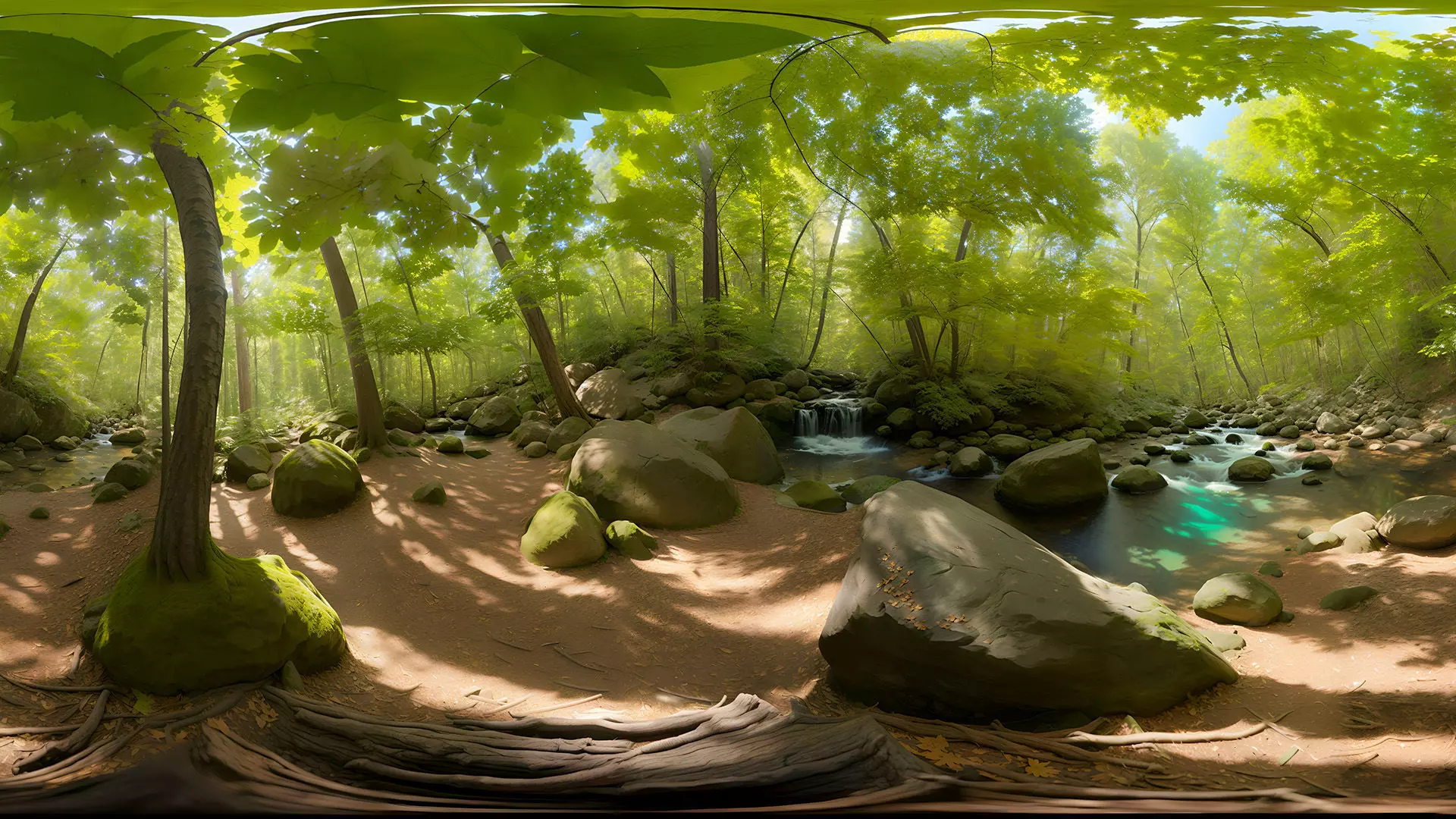 HDRI Forest Panoramas Low-poly 3D model