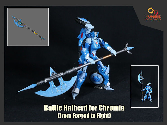 Battle Halberd for Transformers Chromia 3D print model