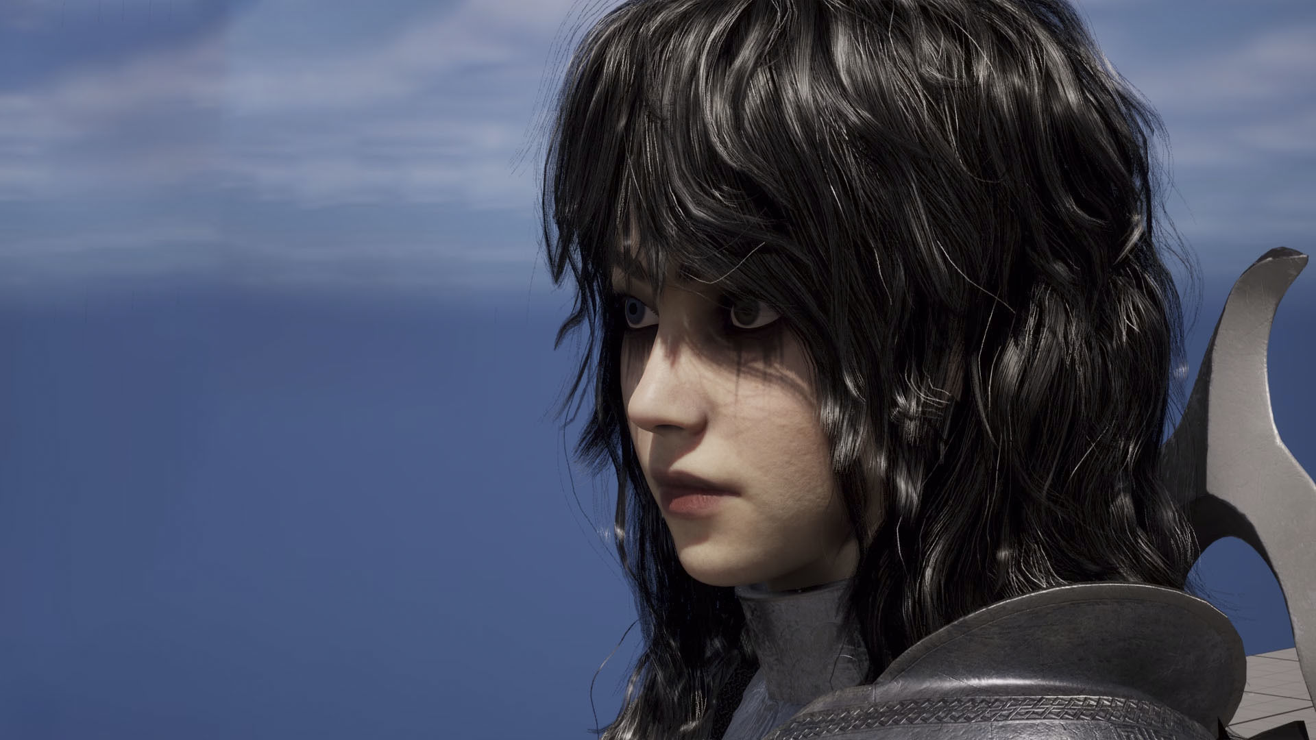 Wolf Armor Female Warrior - Unreal Engine 5 Low-poly 3D model_6