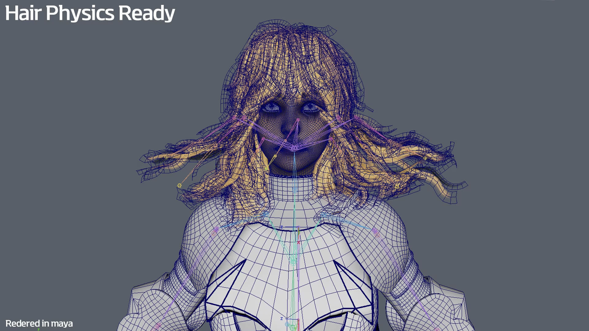 Wolf Armor Female Warrior - Unreal Engine 5 Low-poly 3D model_13