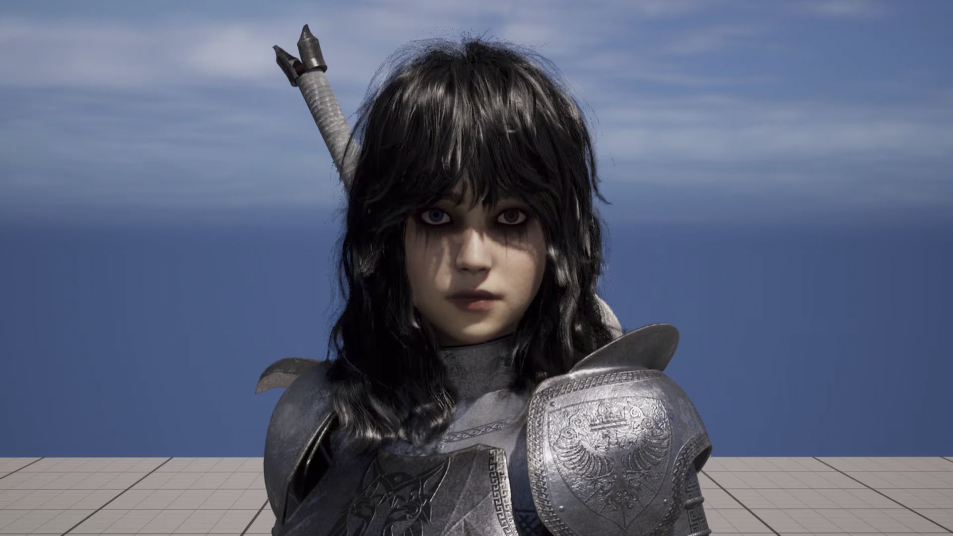 Wolf Armor Female Warrior - Unreal Engine 5 Low-poly 3D model_5