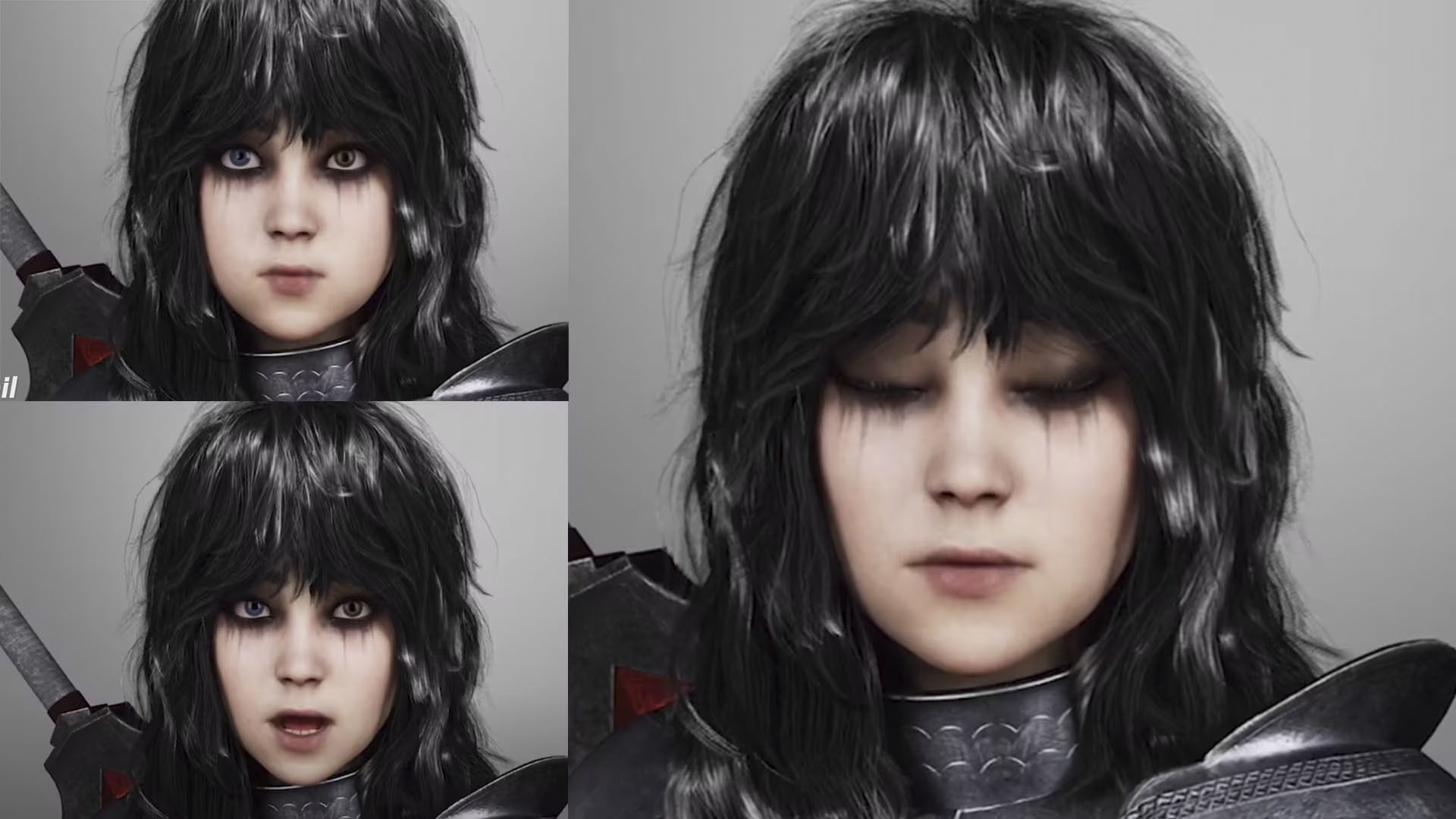 Wolf Armor Female Warrior - Unreal Engine 5 Low-poly 3D model_8