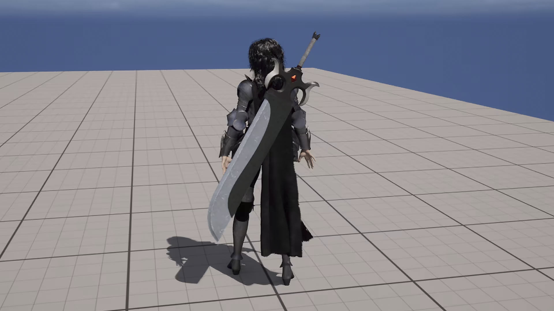 Wolf Armor Female Warrior - Unreal Engine 5 Low-poly 3D model_9