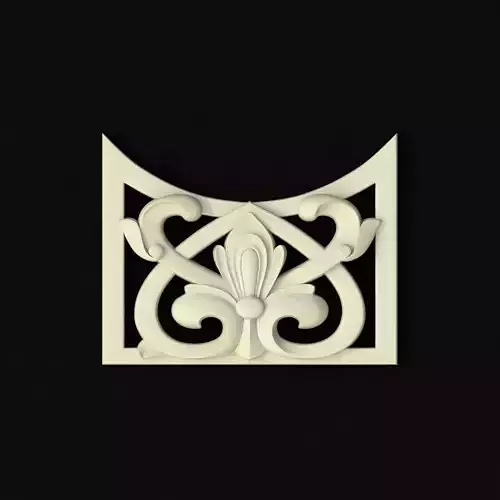 Central decor ornament for furniture