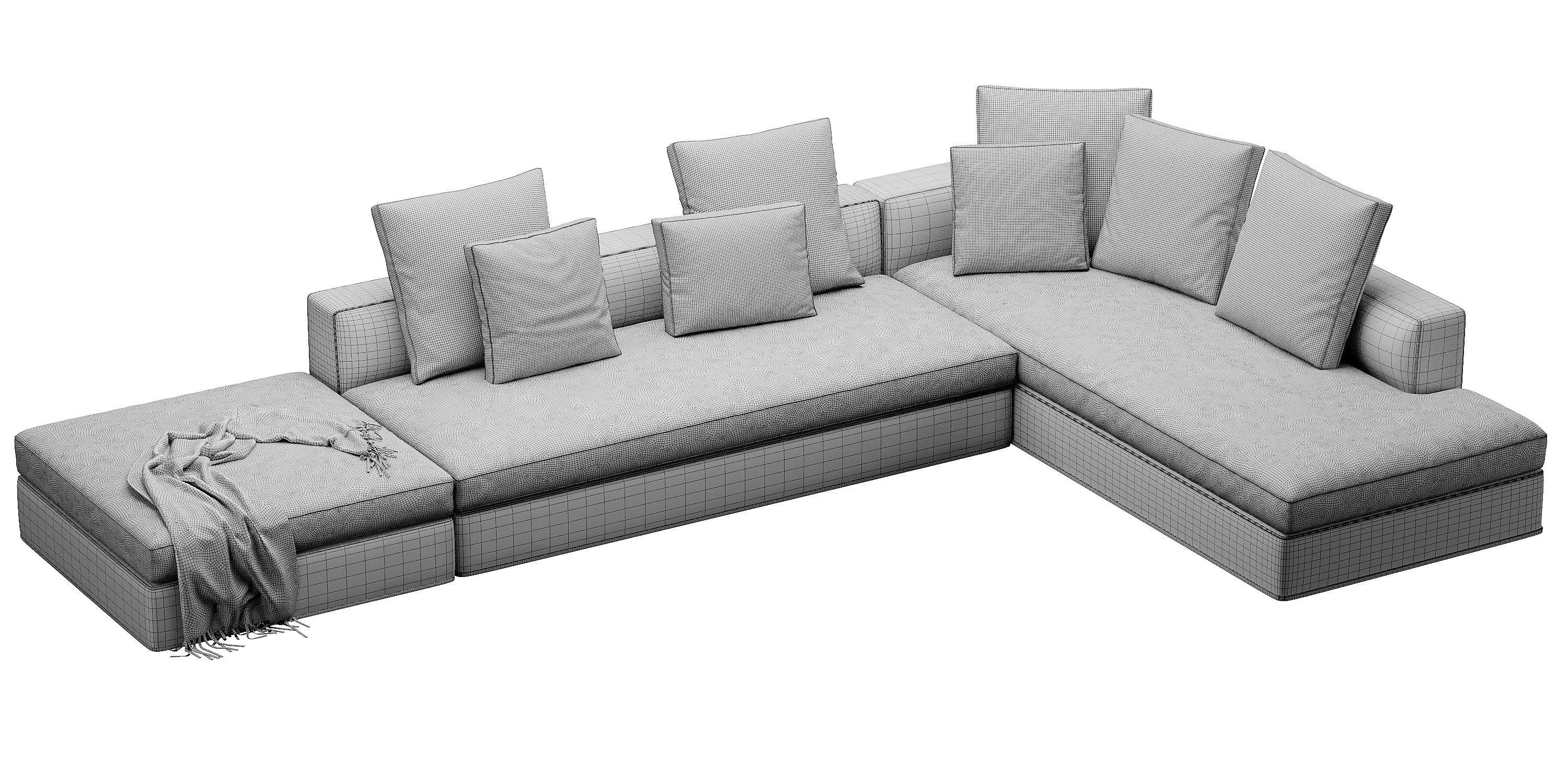 Sofaset Powell 3D model_8
