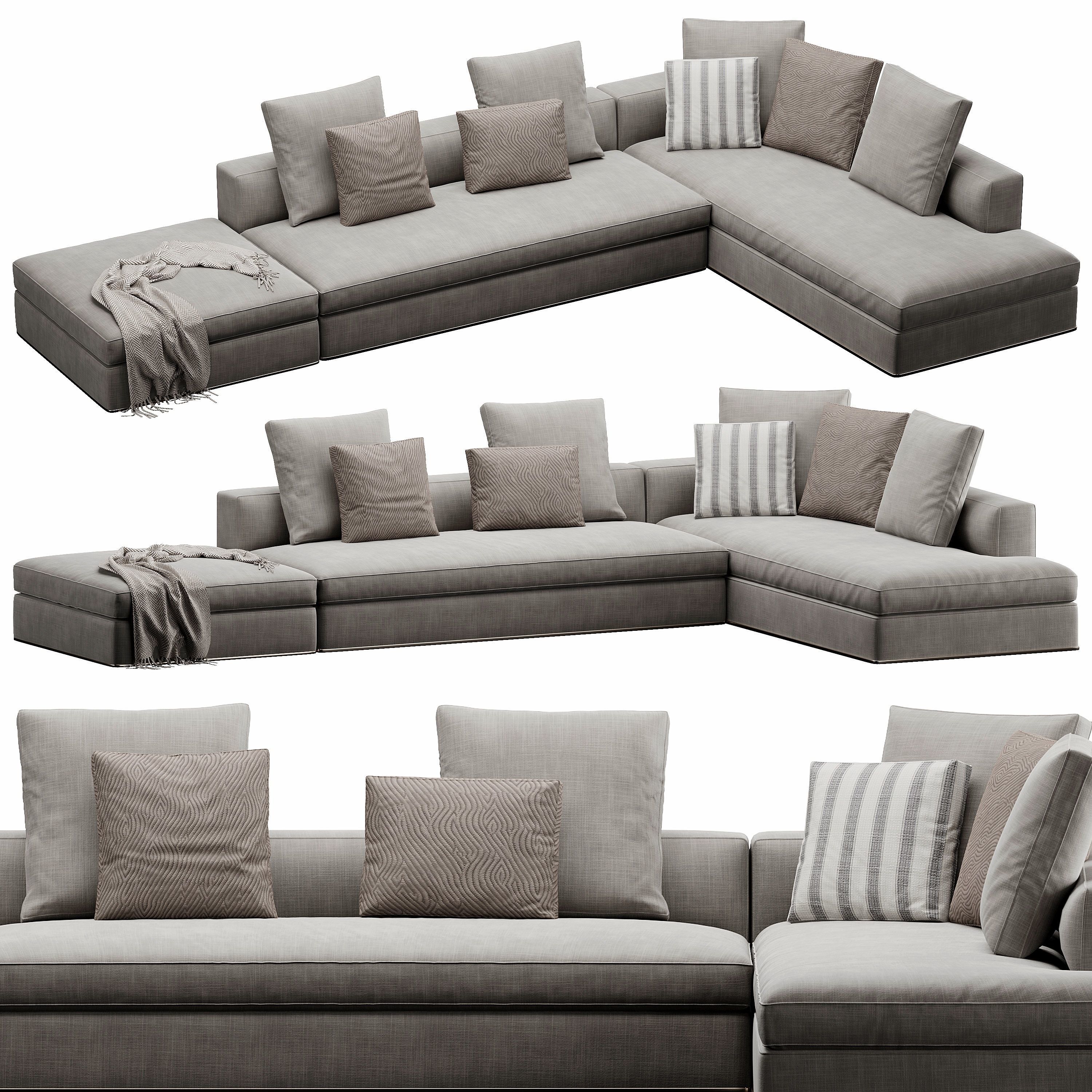 Sofaset Powell 3D model_5
