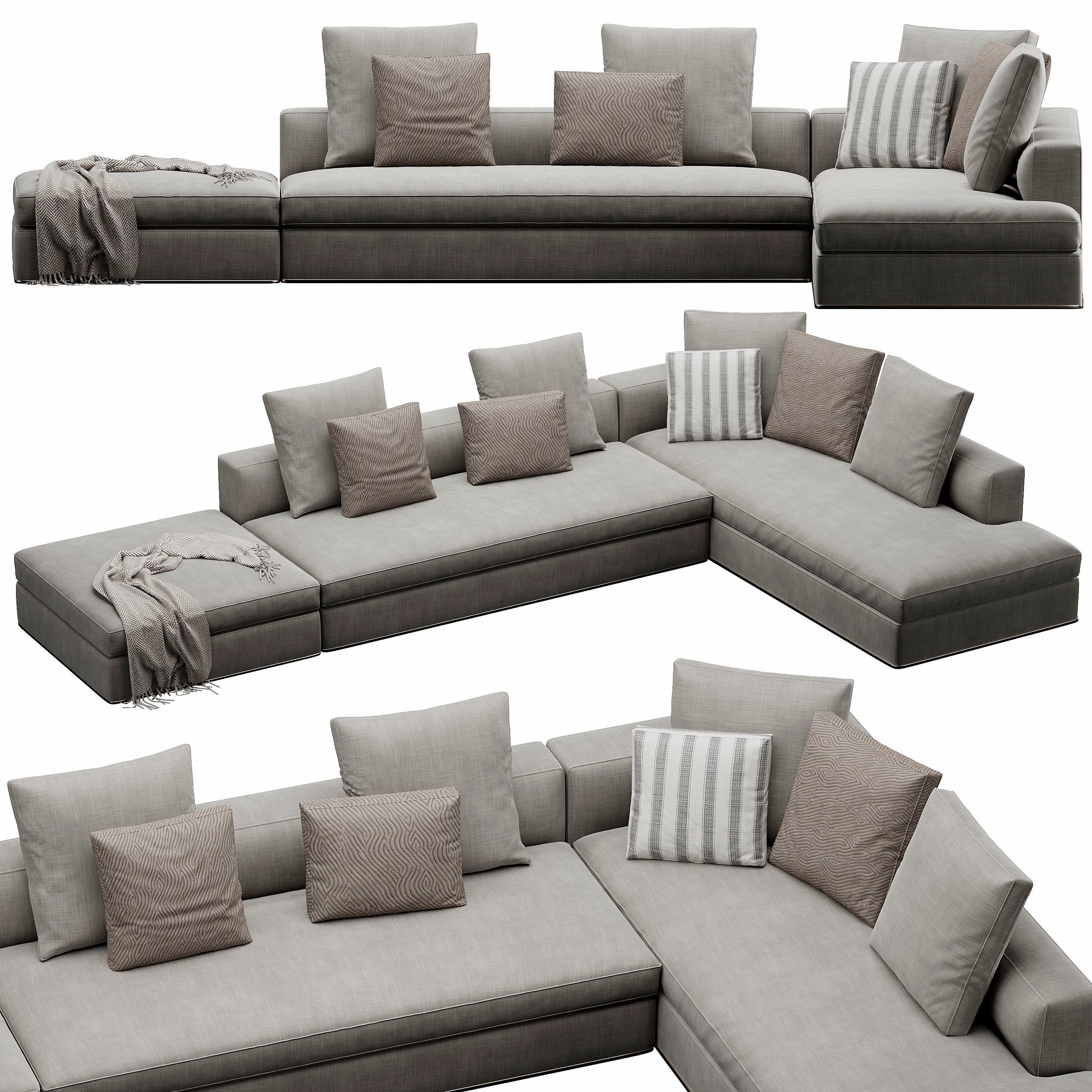 Sofaset Powell 3D model_4