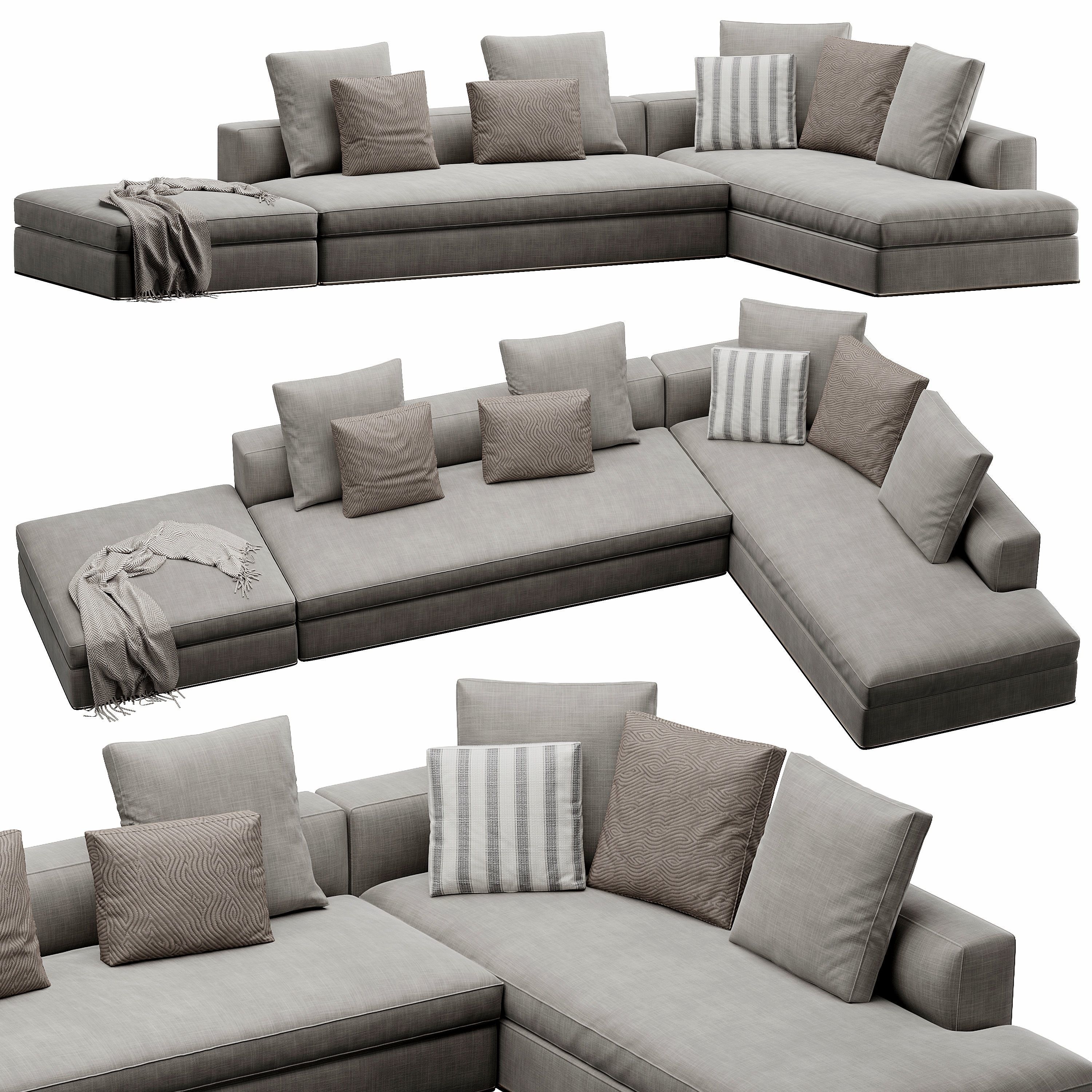 Sofaset Powell 3D model_2