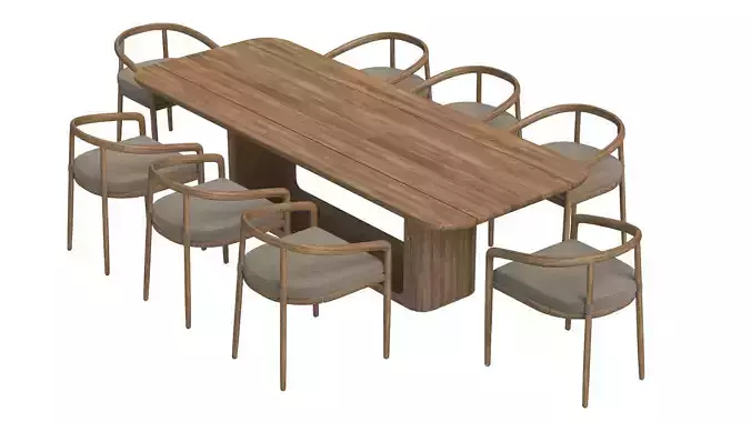 RH Evia Teak Dining Collection