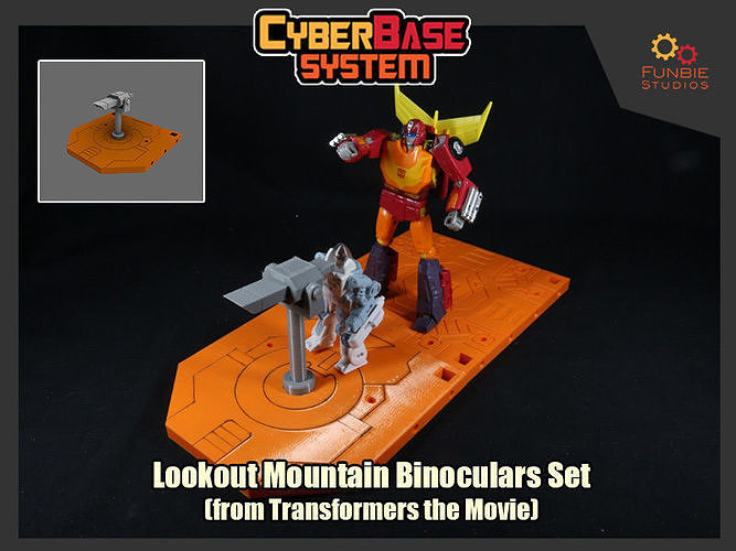 CyberBase System Lookout Mountain Binoculars Set 3D print model