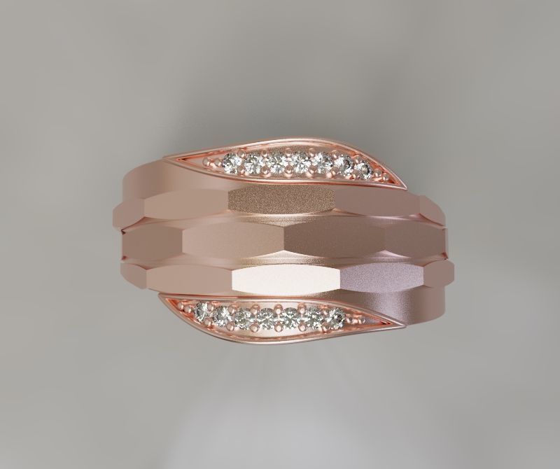 Woman Ring 3D print model_1