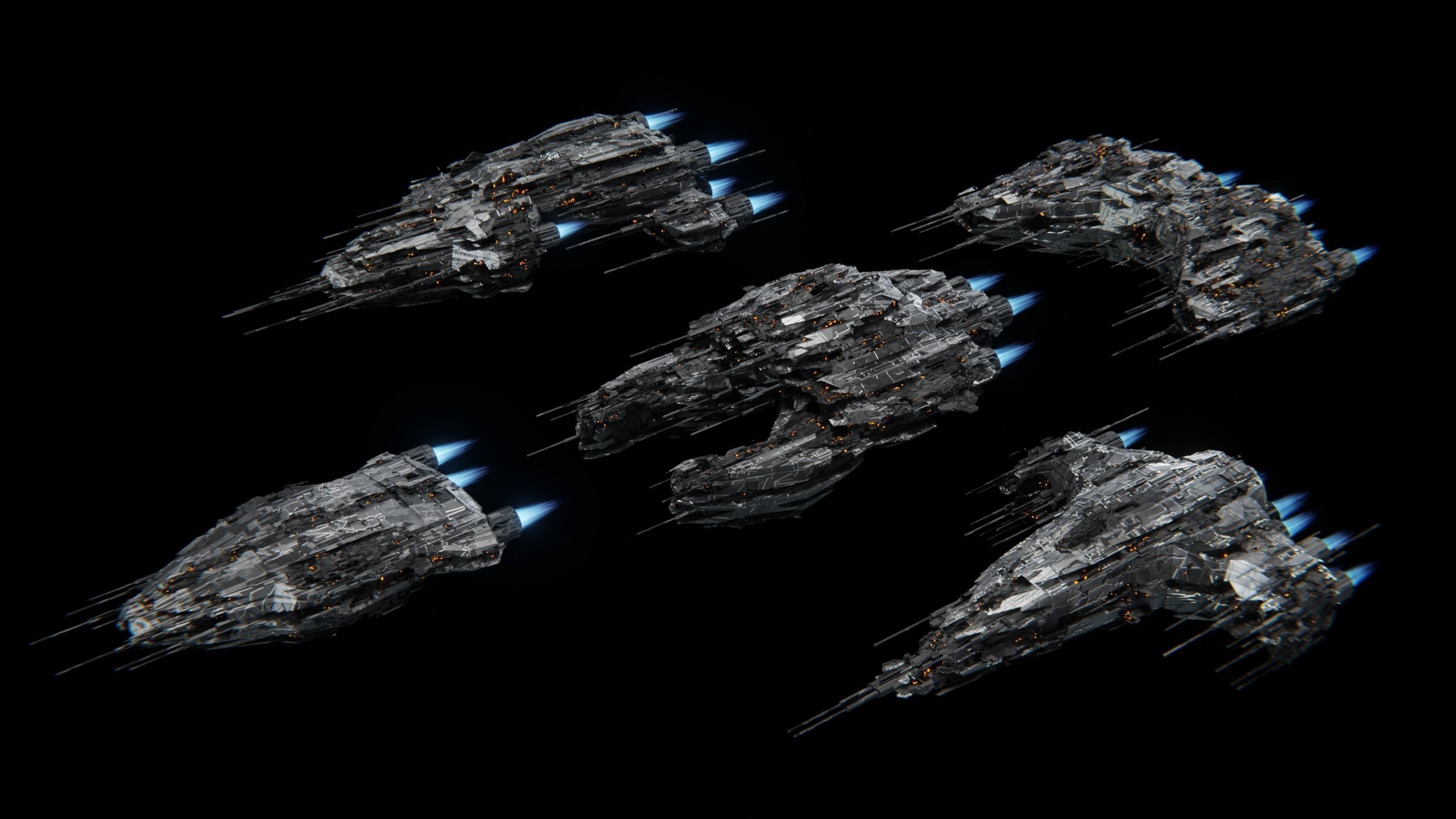 Spaceship Generator Blender 3D model_29