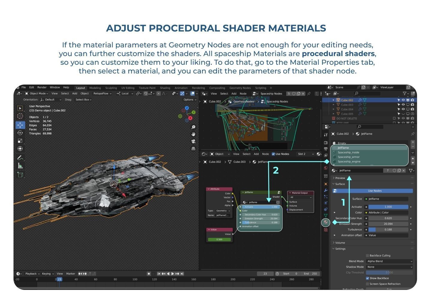 Spaceship Generator Blender 3D model_21