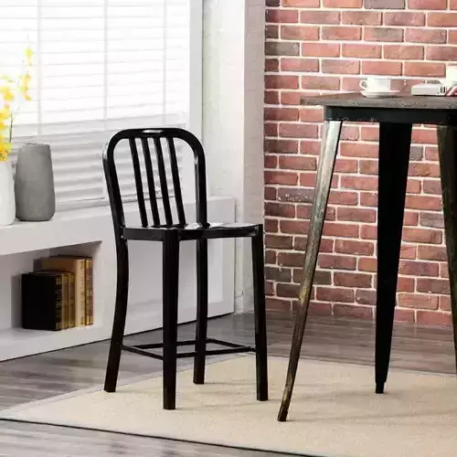 Hodnett Metal Outdoor Counter Stool