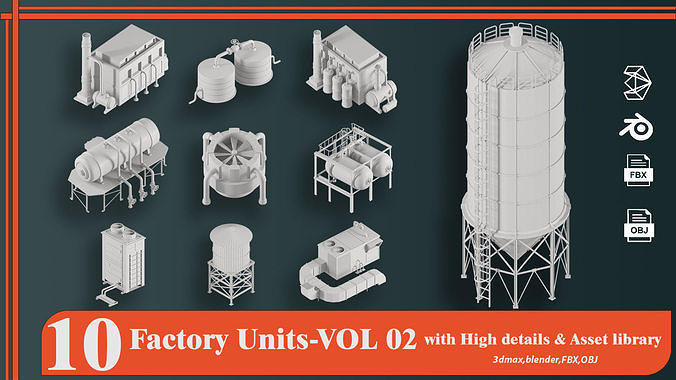 Factory Units-VOL02 3D model