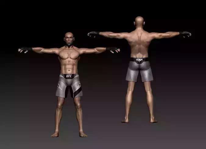 Khamzat Chimaev 3D model