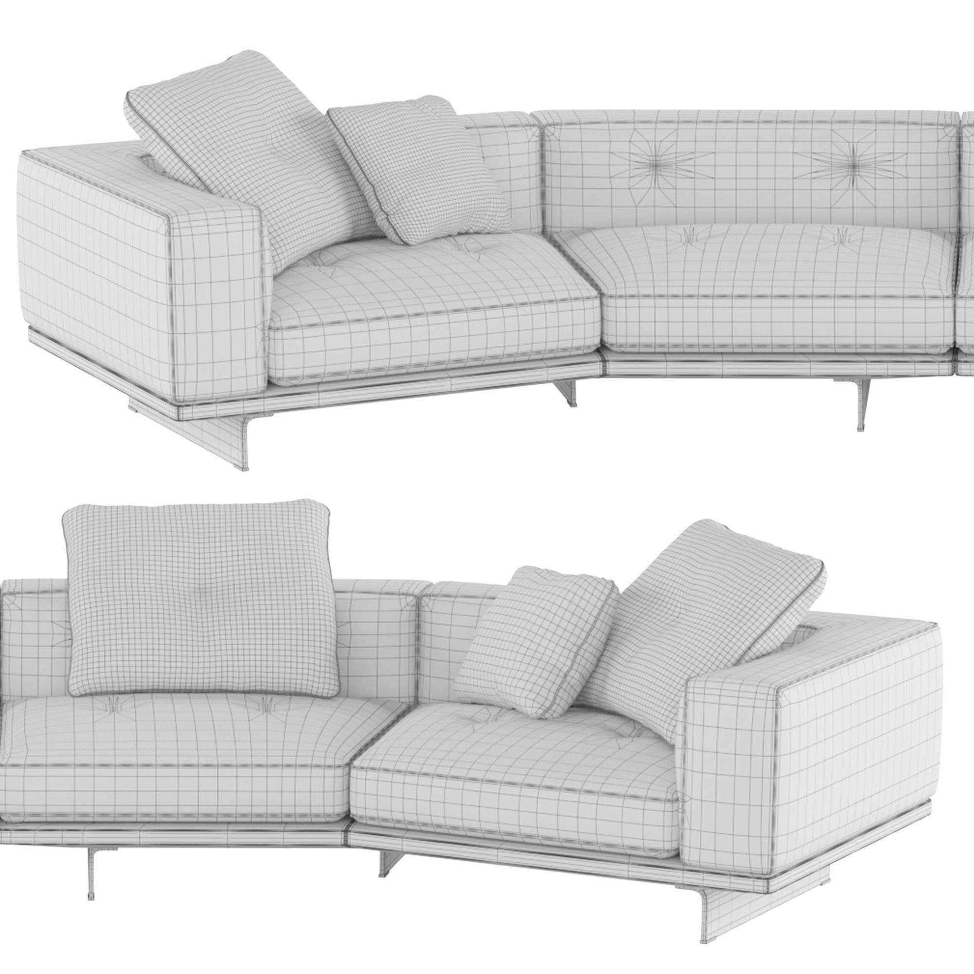 Inclined Sofa Dylan  3D model_1