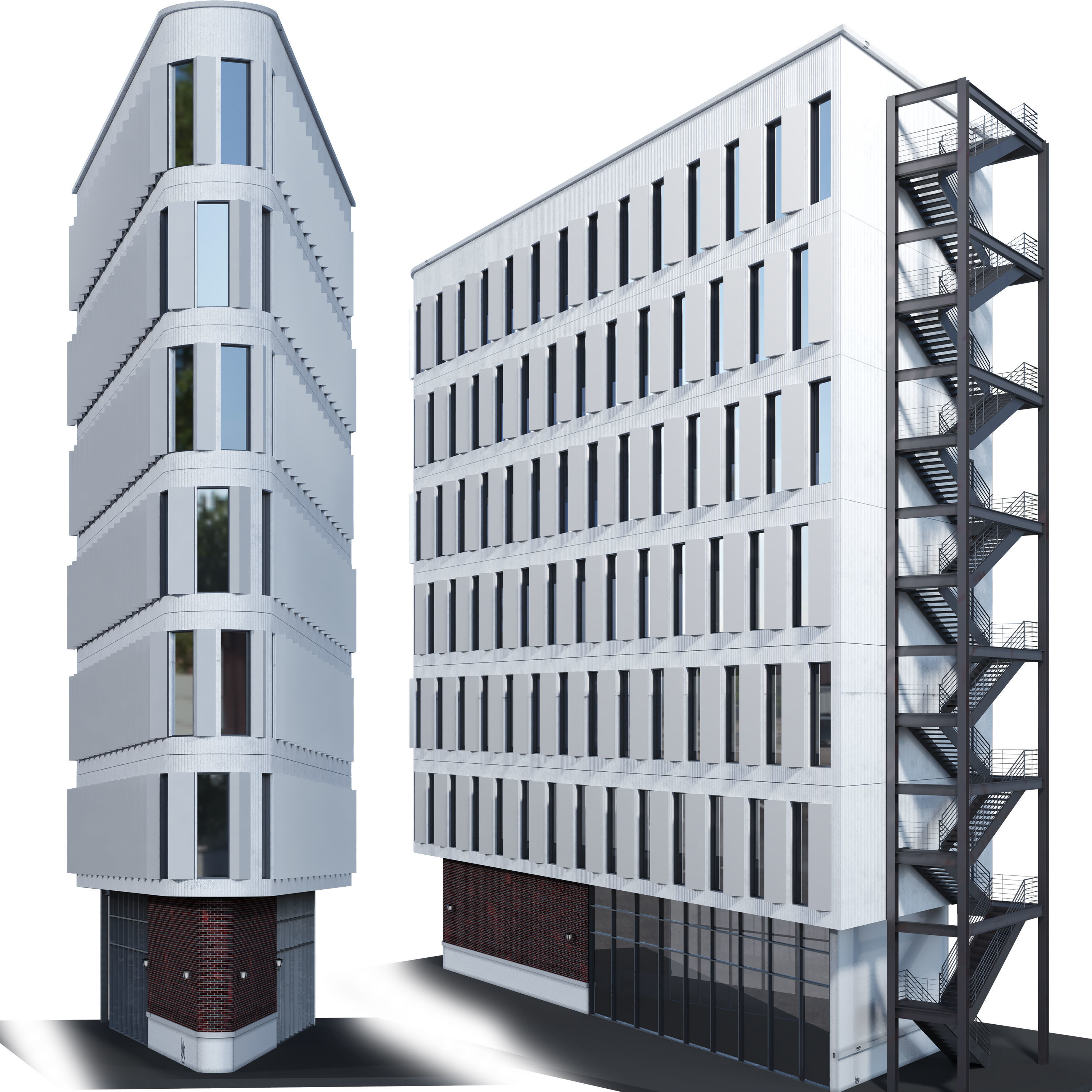 Residental Building 06 3D model_2
